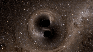 Fusion de dos agujeros negros