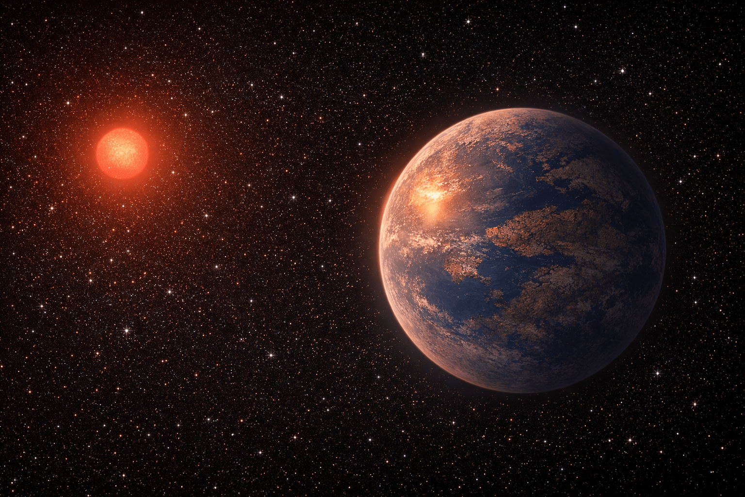 Teegarden b está tan cerca de su estrella que presenta acoplamiento de mareas