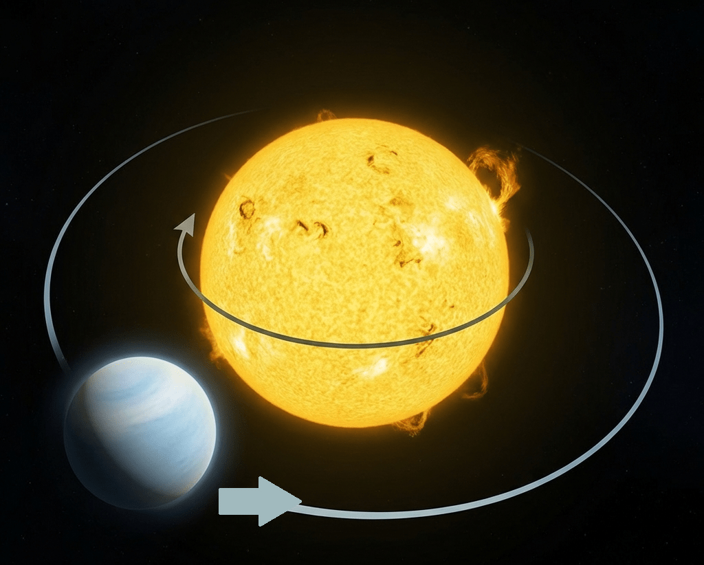 WASP-17b y su órbita retrógrada.