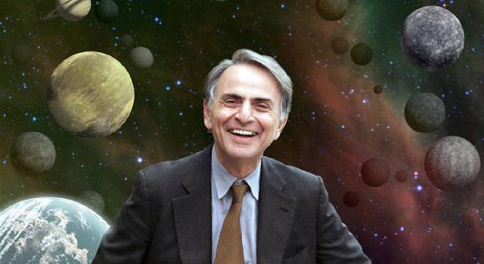 Carl Sagan, gran maestro y autor de la frase "Somos polvo de estrellas"