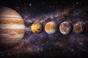 lunas de jupiter io europa ganymedes calisto sistema joviano