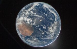 planeta tierra visto desde artemis II